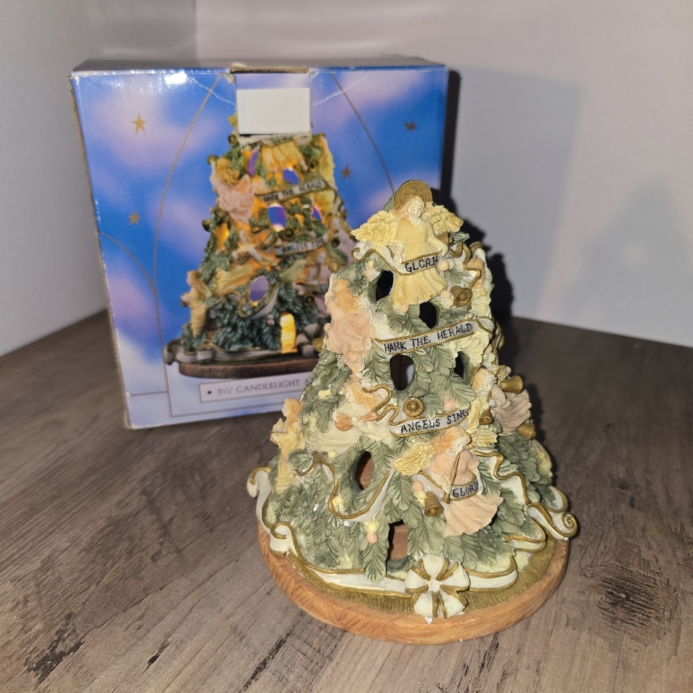 Vintage Holiday Workshop Candlight Christmas Tree 1998
